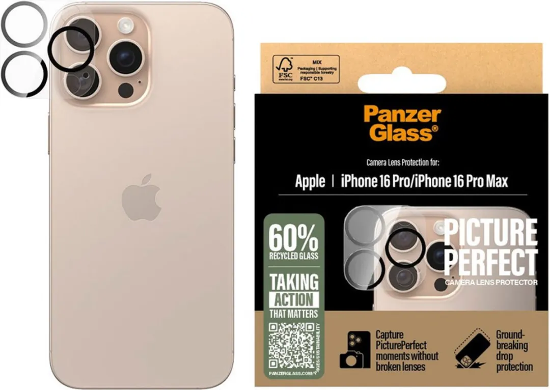 PanzerGlass PicturePerfect iPhone 16 Pro Camera Protector - 1 Stuk