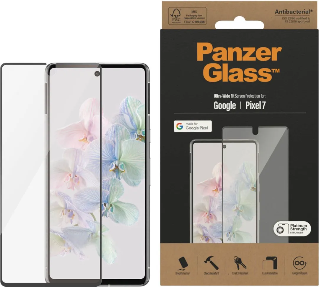 PanzerGlass PZ-4772 Screenprotector Google Pixel 7 - Zwart - afbeelding 4 van 6