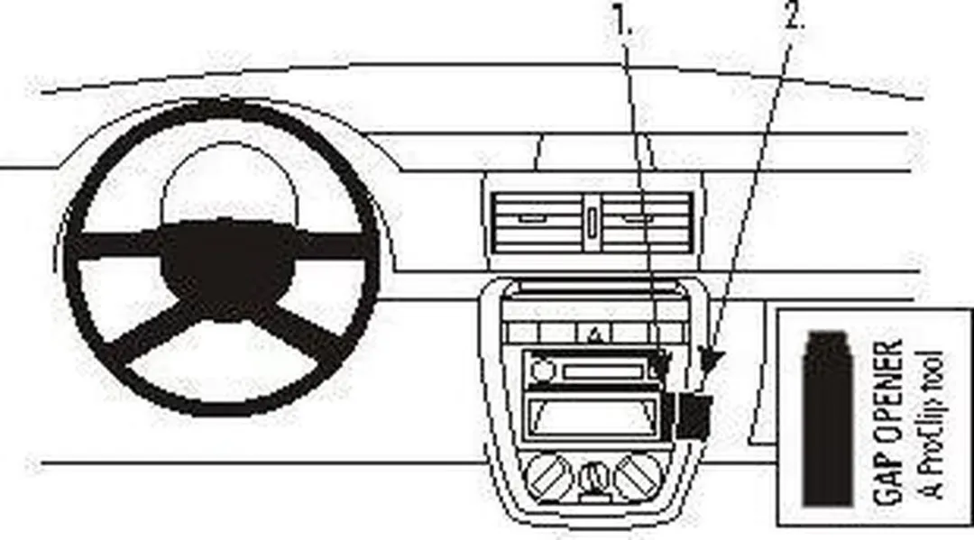 Brodit ProClip 853621 Volkswagen Fox Houder - Grijs