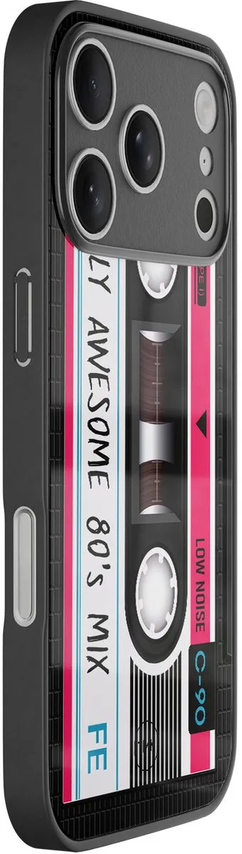 Casevibes iPhone 17 Pro Hoesje - Goud Cassette - A/i17P/glas/012