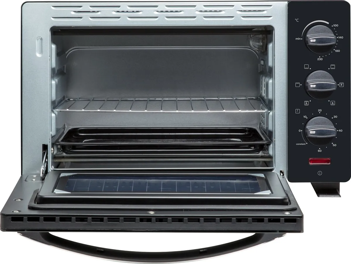 Inventum OV207B Vrijstaande Heteluchtoven 20L - 1350W - Zwart - afbeelding 6 van 6