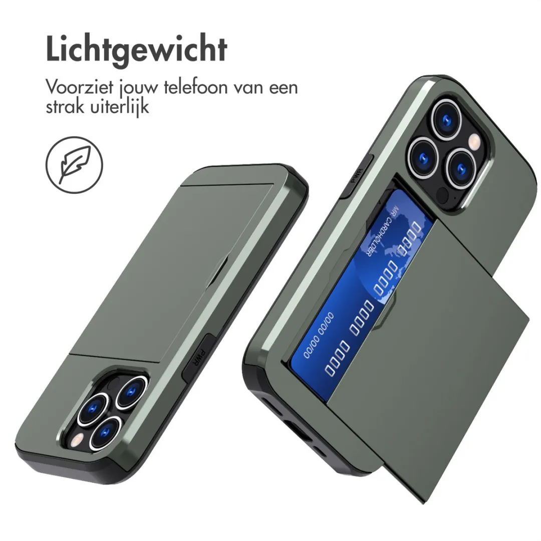 Imoshion Hoesje iPhone 15 Pro Donkergroen - 2 Pasjes