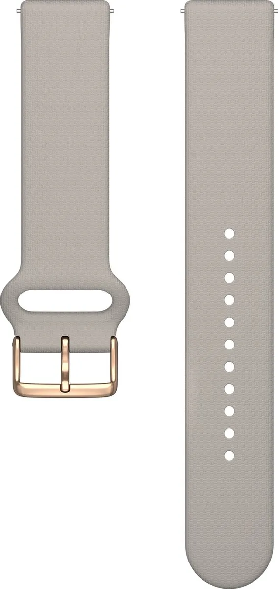 Polar Horlogebandje 20mm Silicone Tunnel S-L Greige Sand - afbeelding 5 van 6