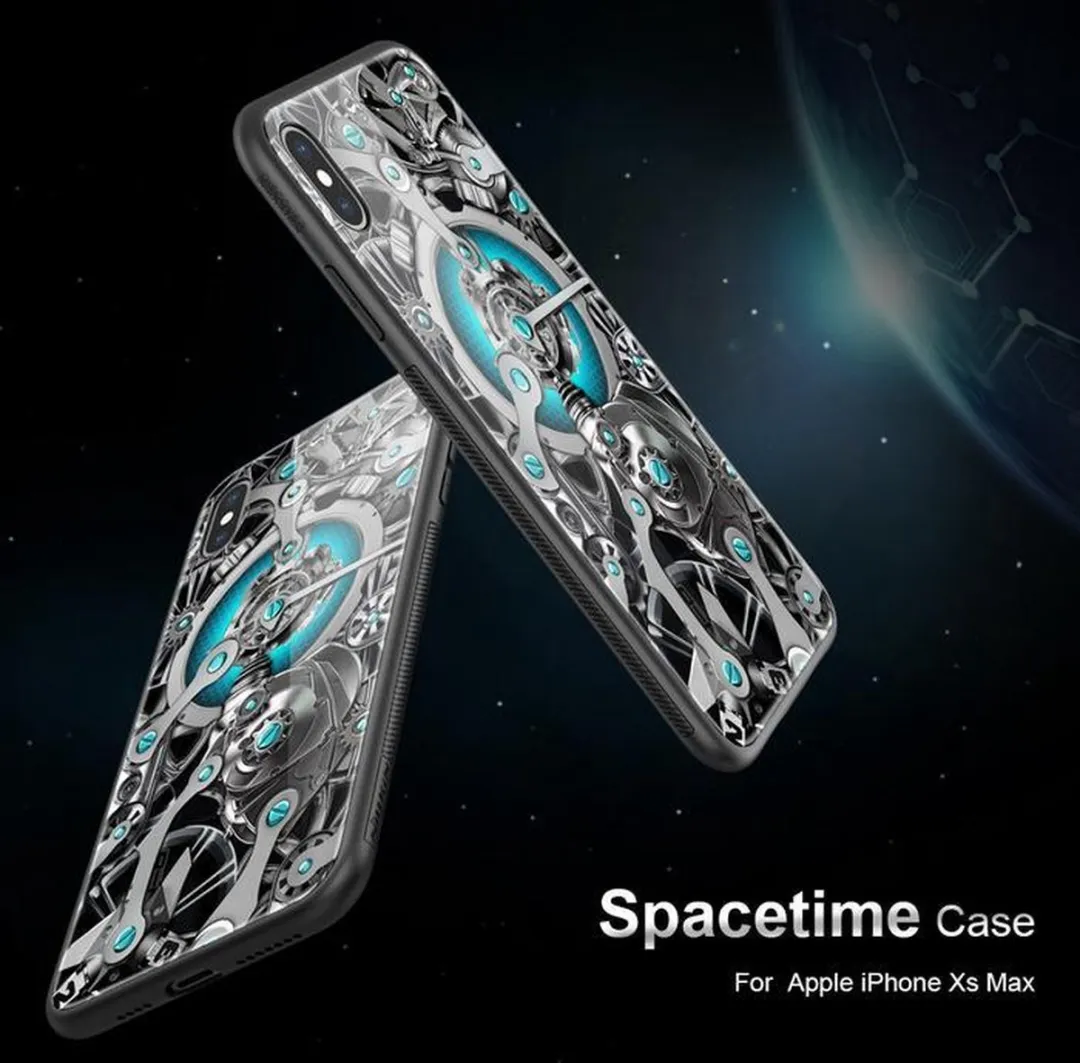Nillkin Spacetime Glass Hard Case iPhone XS Max - Multicolor - afbeelding 6 van 6