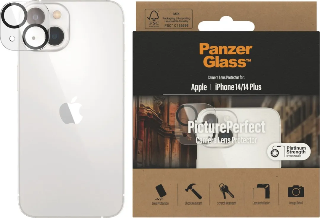 PanzerGlass iPhone 14 Camera Protector - Case Friendly