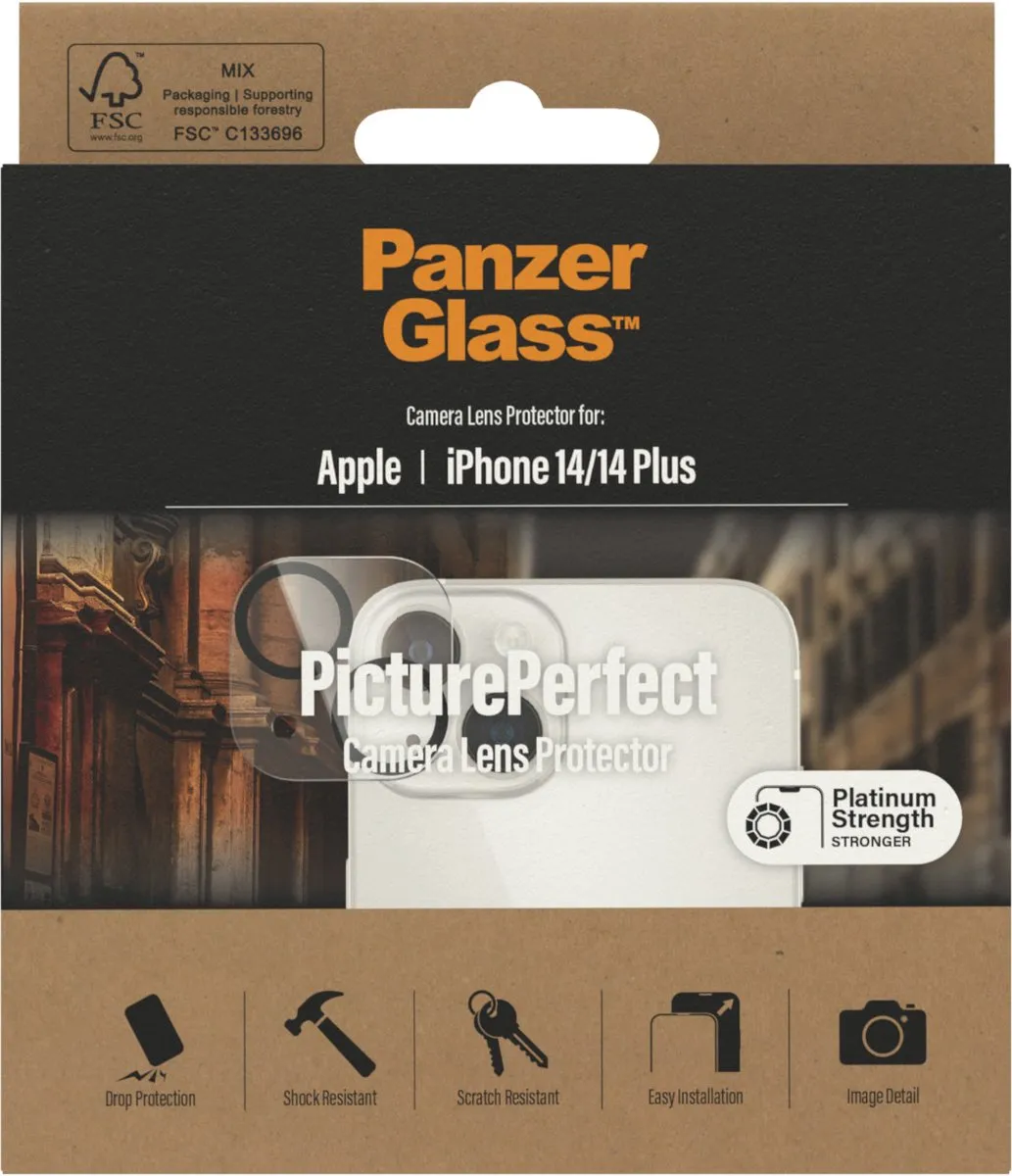PanzerGlass iPhone 14 Camera Protector - Case Friendly
