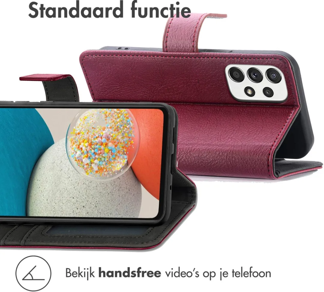 Imoshion Hoesje Samsung Galaxy A53 - 3 Pasjes Bordeaux