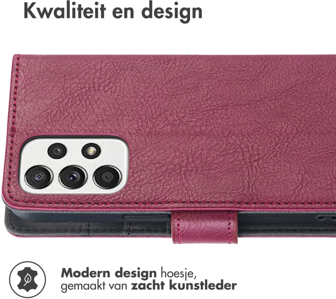 Imoshion Hoesje Samsung Galaxy A53 - 3 Pasjes Bordeaux