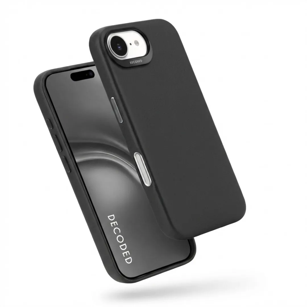 Decoded Leren Hoesje iPhone 16e D25IPOSEBC6BK