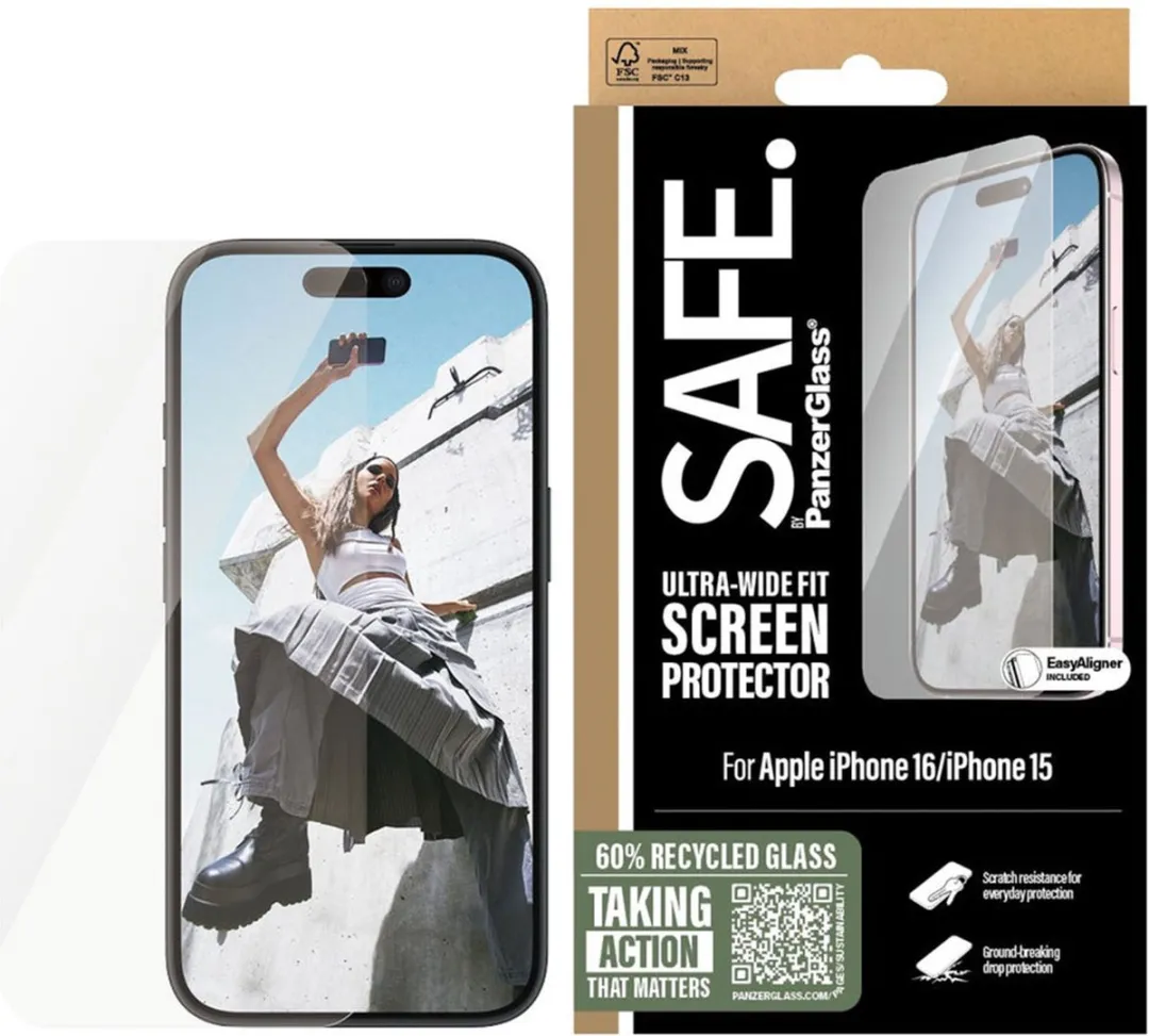 PanzerGlass SAFE95875 Screenprotector iPhone 16 - Case Friendly