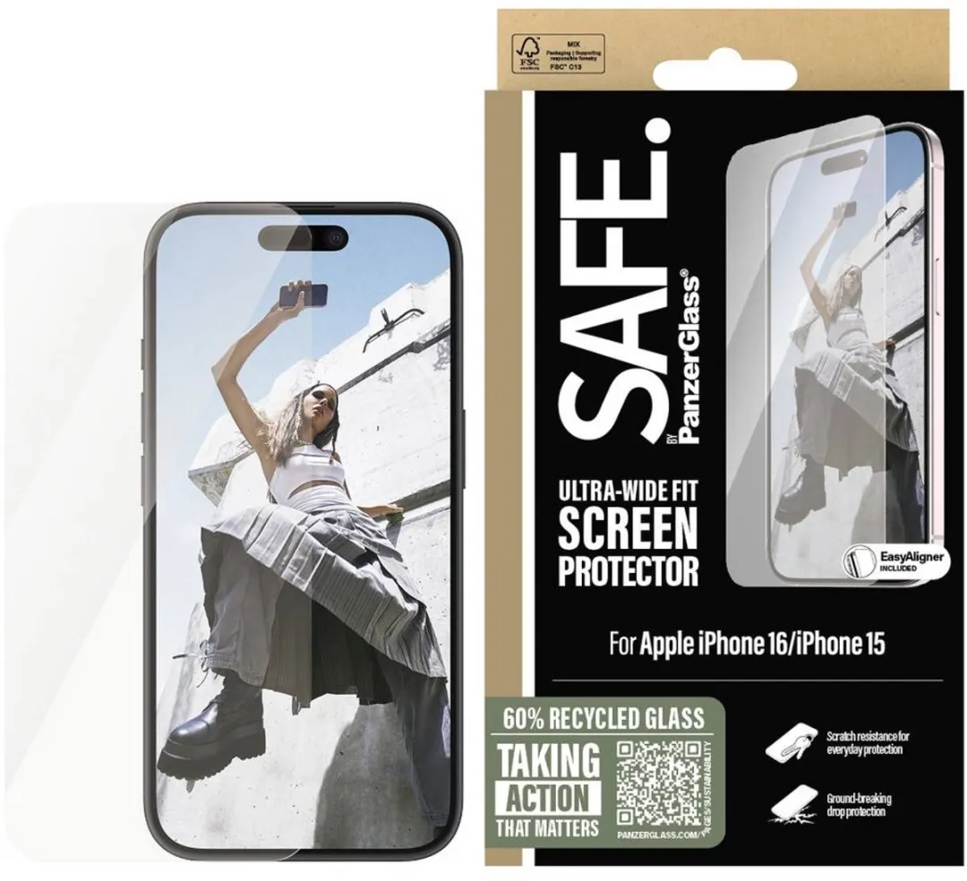 PanzerGlass SAFE95875 Screenprotector iPhone 16 - Case Friendly