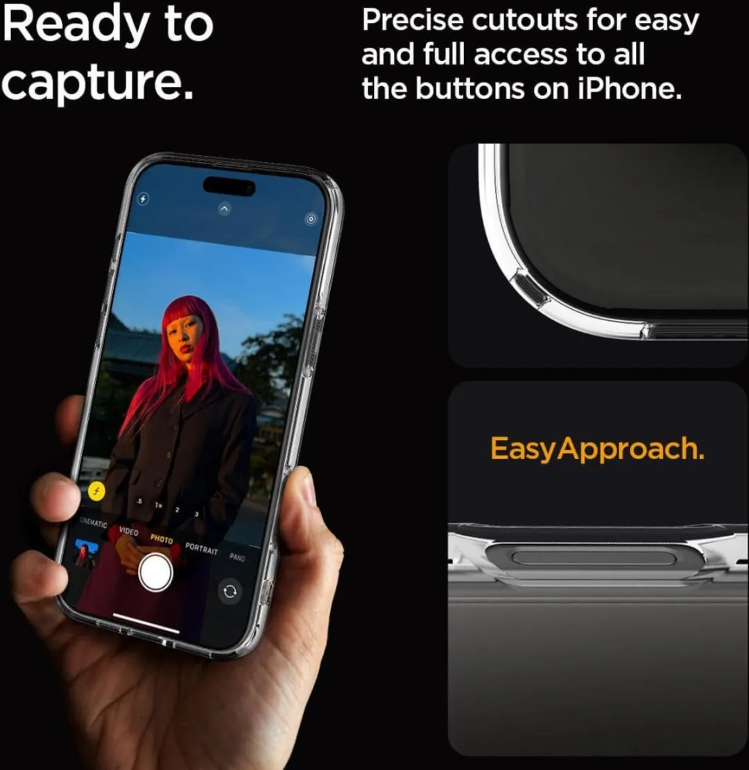 Spigen Ultra Hybrid Hoesje ACS07992 - iPhone 16 Pro Max - Transparant - afbeelding 6 van 6
