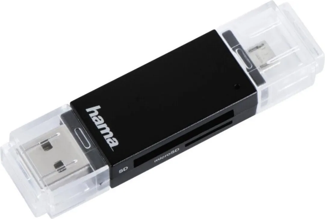 Hama USB-OTG Kaartlezer Basic SD/microSD