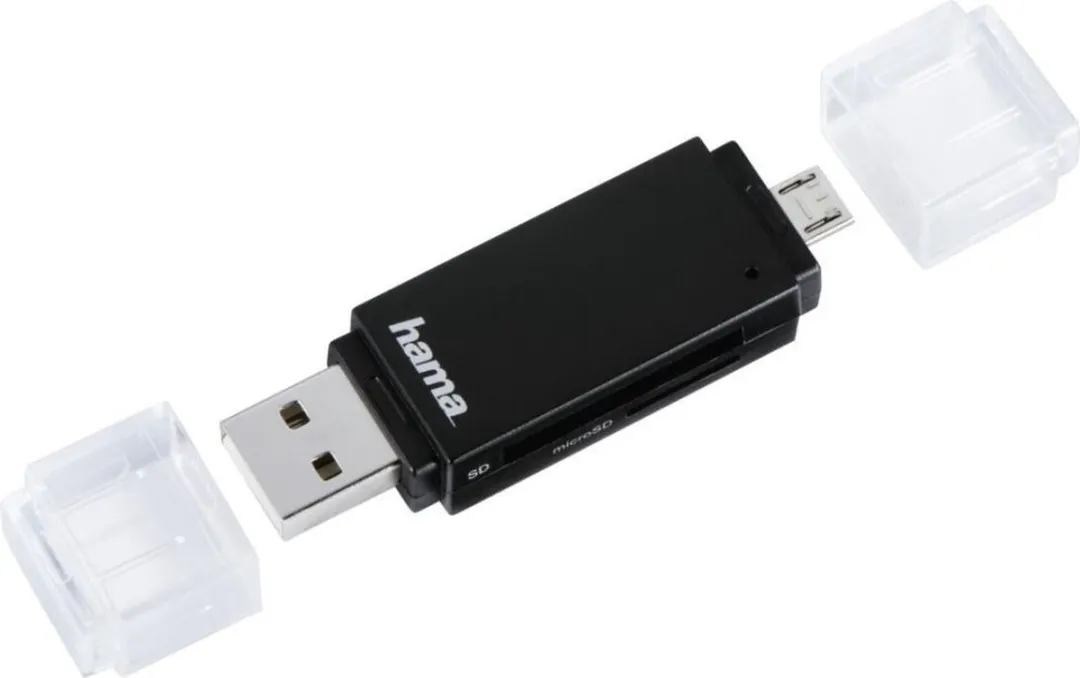 Hama USB-OTG Kaartlezer Basic SD/microSD - 2 Stuks - Kleurenmix - afbeelding 3 van 5