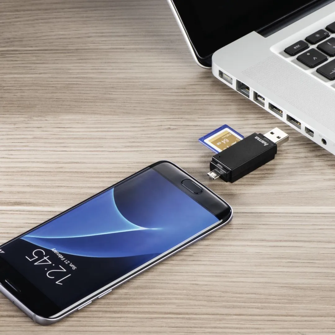 Hama USB-OTG Kaartlezer Basic SD/microSD - 2 Stuks - Kleurenmix - afbeelding 5 van 5