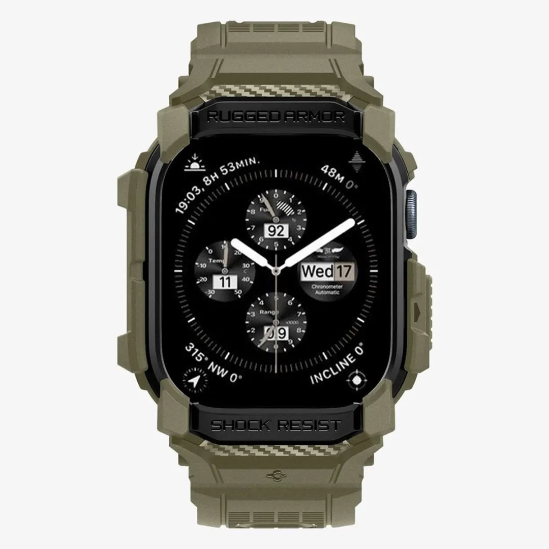 Spigen Rugged Armor Pro Case Apple Watch 11/Series 10 46mm - Vintage Khaki