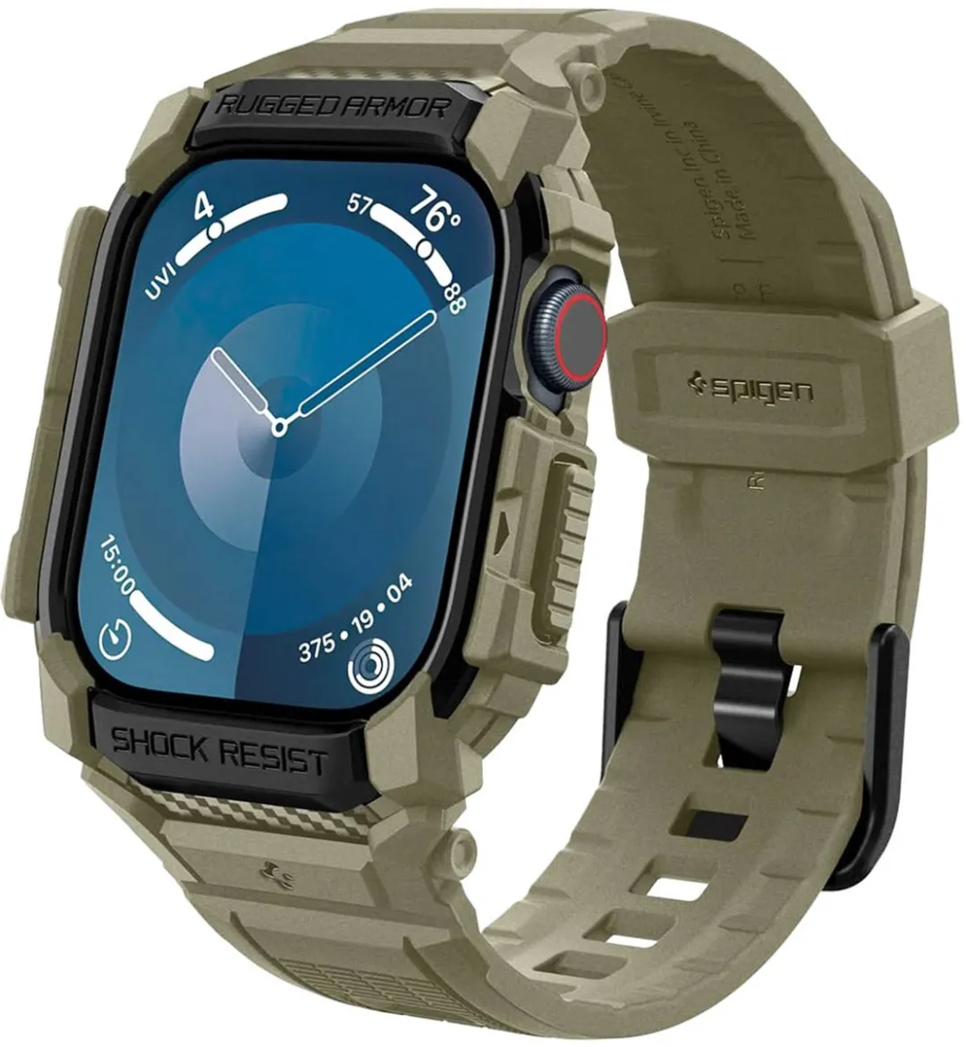 Spigen Rugged Armor Pro Case Apple Watch 11/Series 10 46mm - Vintage Khaki