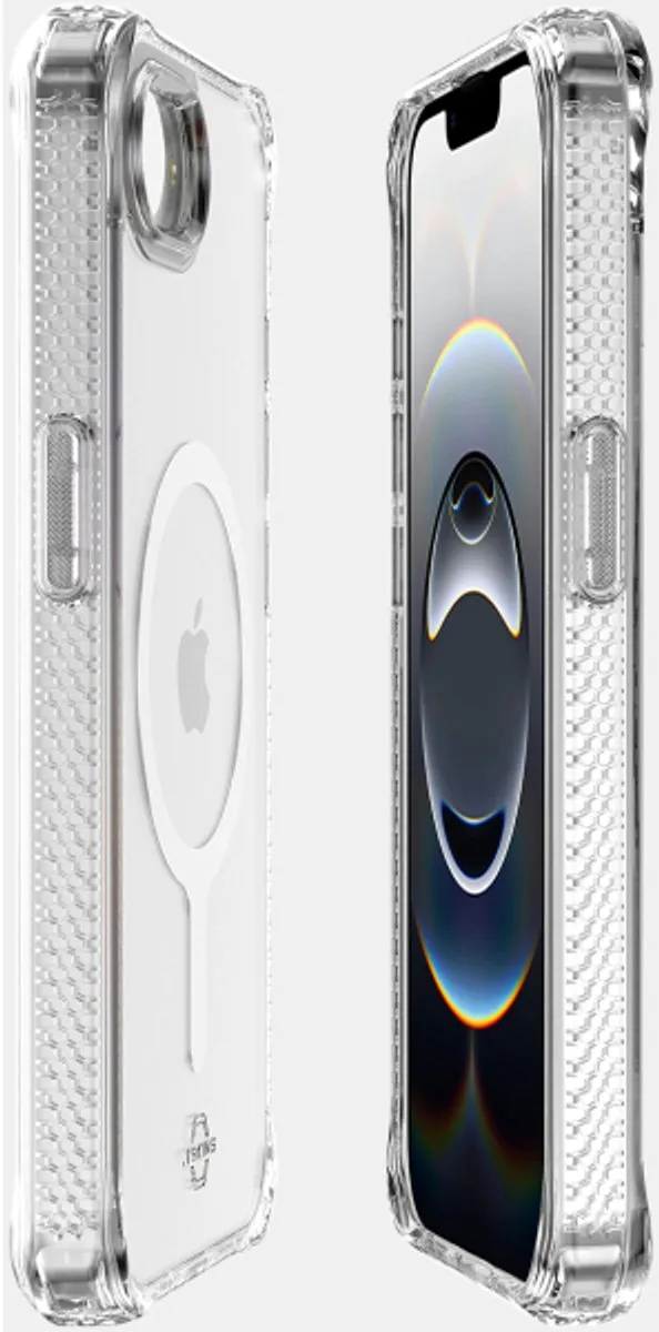 ITSKINS Level 2 HybridMagFrost iPhone 16e Hoesje - MagSafe - Zwart