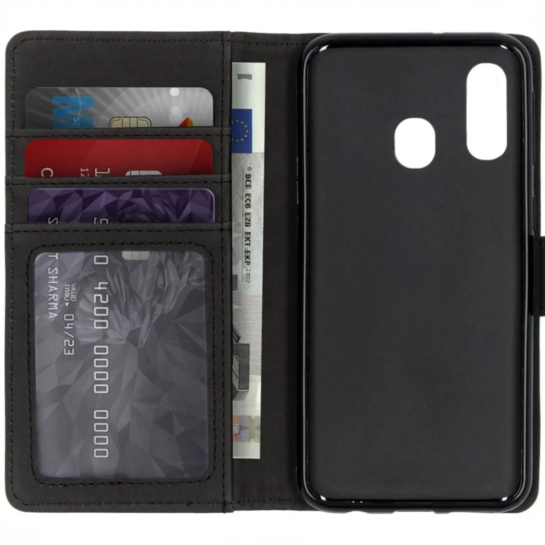 Imoshion Hoesje Samsung Galaxy A40 - 3 Pasjes - Donkerblauw