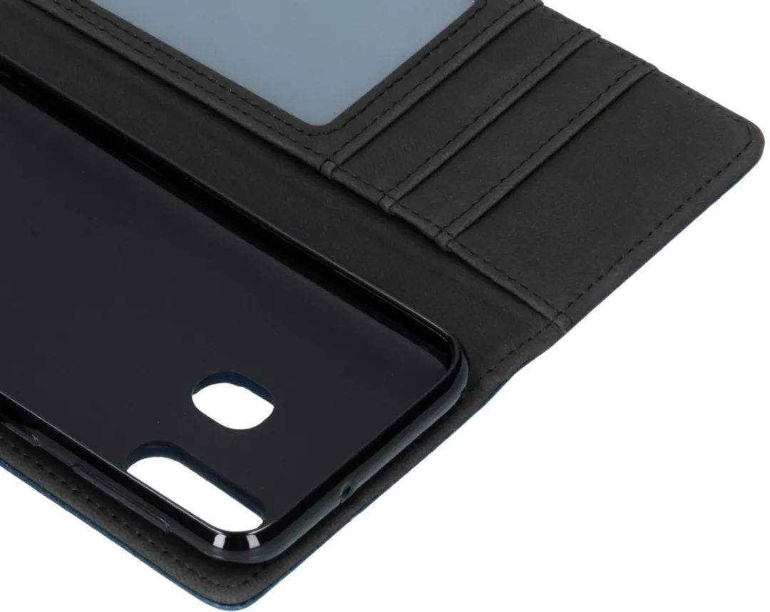 Imoshion Hoesje Samsung Galaxy A40 - 3 Pasjes - Donkerblauw