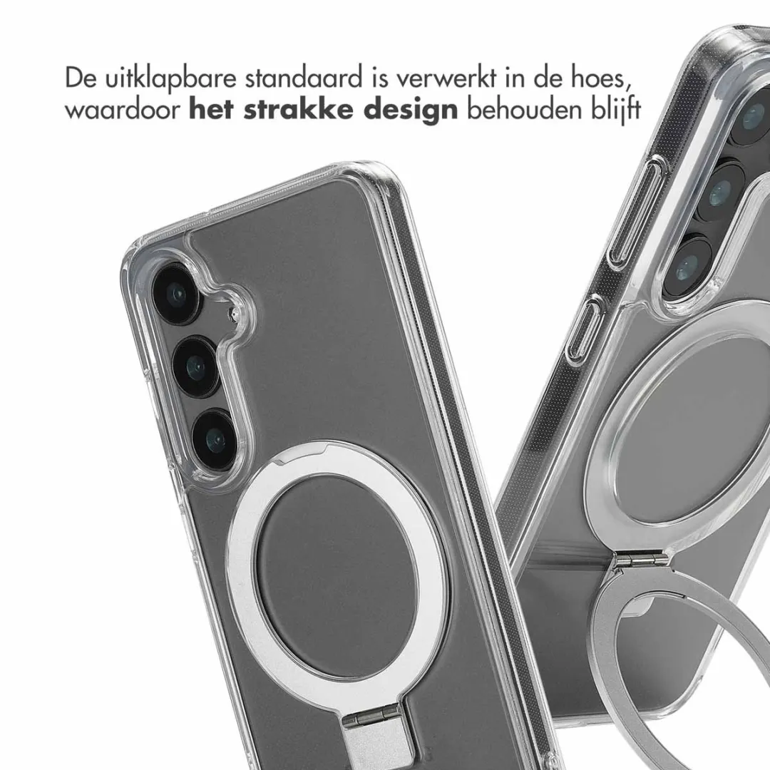 Accezz Hoesje Samsung Galaxy S24 Magnetische Ring - Transparant