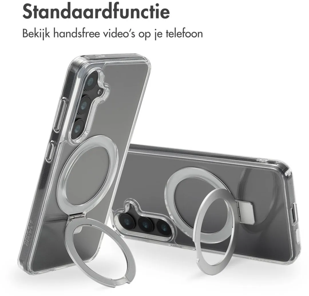 Accezz Hoesje Samsung Galaxy S24 Magnetische Ring - Transparant