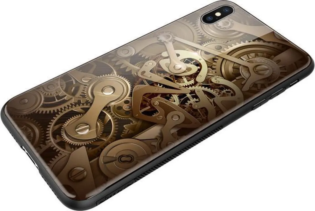 Nillkin Gear Glass Back Case iPhone XS Max - Multicolor - afbeelding 4 van 6