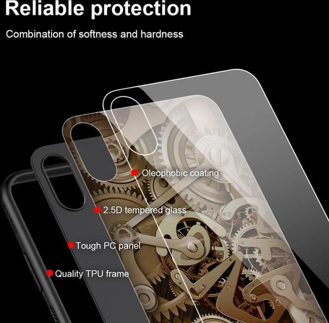 Nillkin Gear Glass Back Case iPhone XS Max - Multicolor - afbeelding 6 van 6