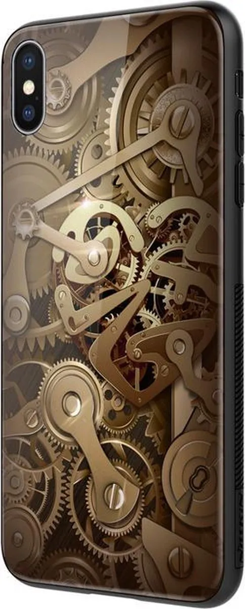 Nillkin Gear Glass Back Case iPhone XS Max - Multicolor - afbeelding 3 van 6