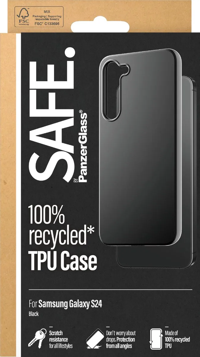 PanzerGlass Hoesje Samsung Galaxy S24 - Zwart - afbeelding 3 van 6