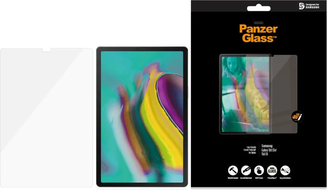 PanzerGlass Case Friendly Gehard Glas voor Samsung Galaxy Tab S5e