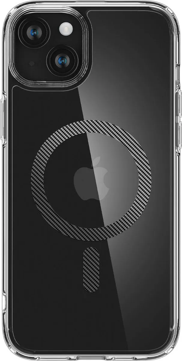 Spigen Ultra Hybrid MagFit ACS06663 Hoesje - iPhone 15 Plus - Zwart