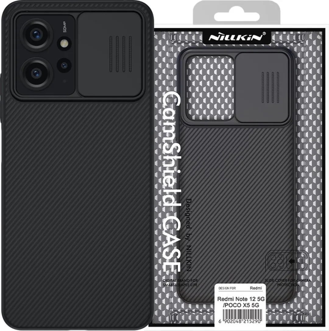 Nillkin CamShield Hoesje Xiaomi Redmi Note 12 4G - Zwart SH00064422