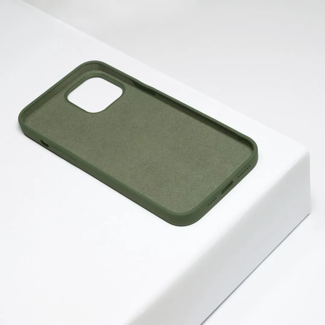 BMAX Siliconen Hoesje iPhone 12 Pro Max - Donkergroen