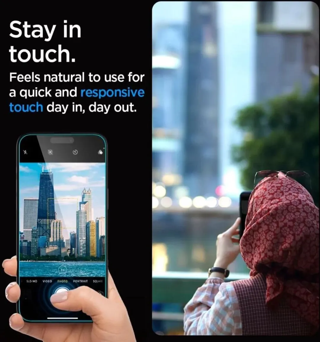 Spigen EZ Fit Privacy Screen iPhone 15 - Installatieset