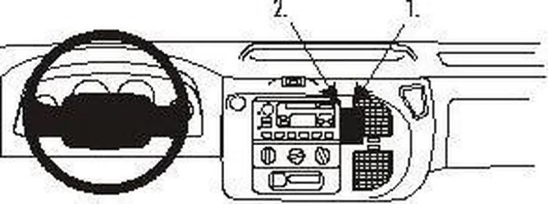 Brodit ProClip 852809 Houder - Ford Tourneo/Transit 2000-2006 - Zwart