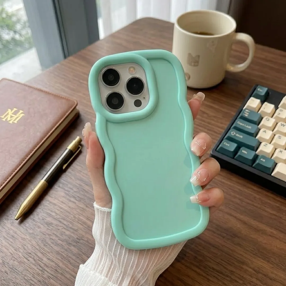 NUVEX iPhone 16 Pro Max Siliconen Hoesje Set - 6 Stuks - Mintgroen/Zwart/Roz
