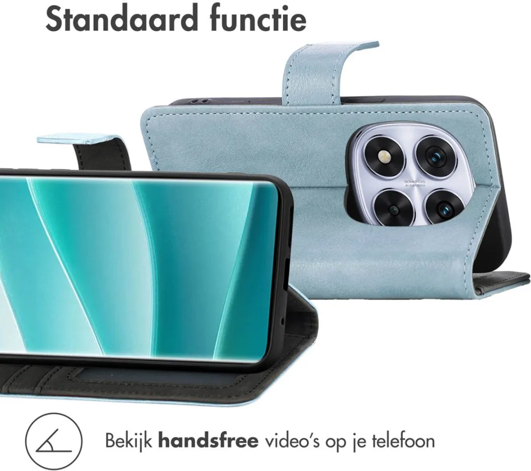 Imoshion Hoesje Redmi Note 14 Pro 5G - 3 Pasjes - Lichtblauw