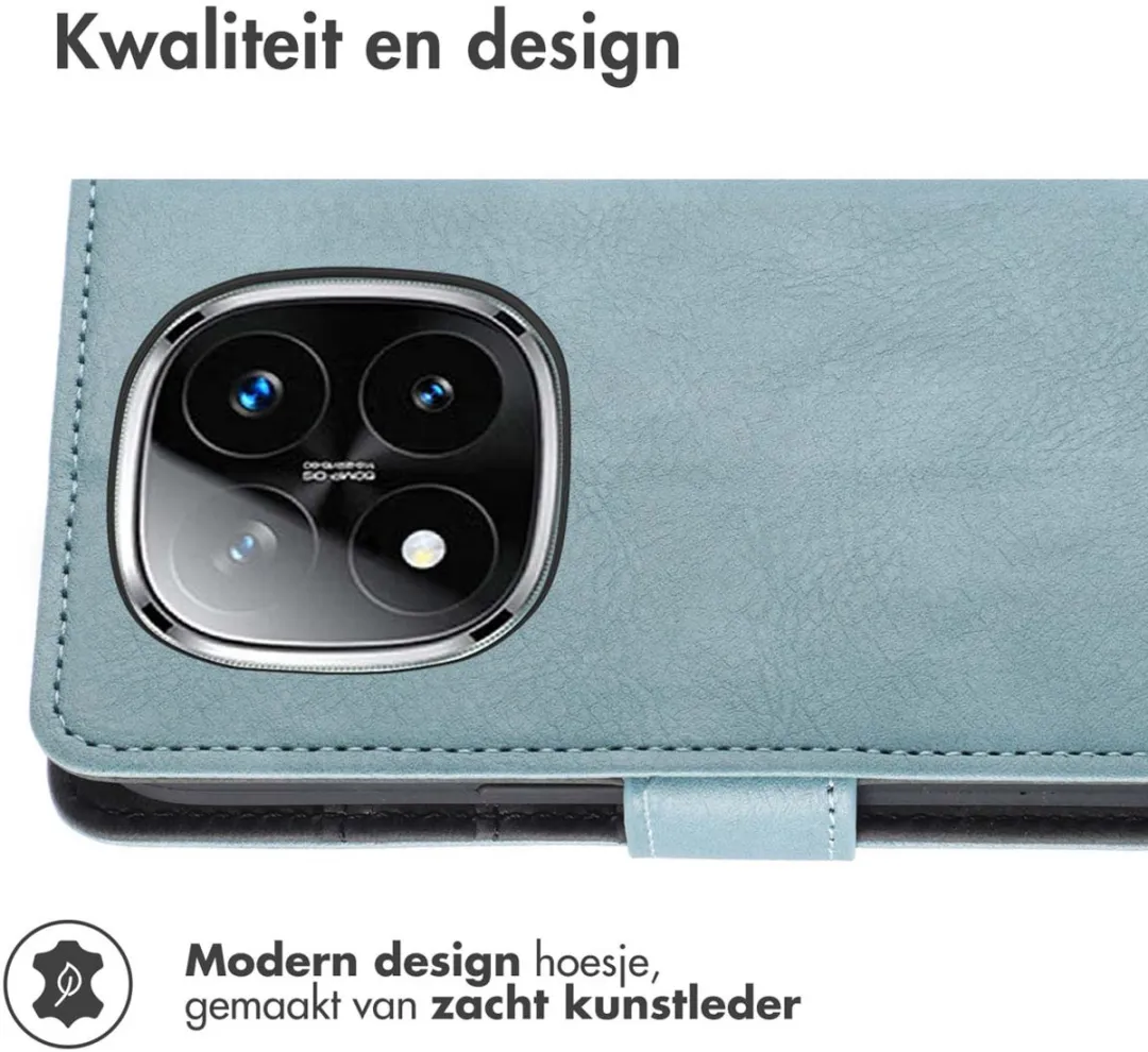 Imoshion Hoesje Redmi Note 14 Pro 5G - 3 Pasjes - Lichtblauw