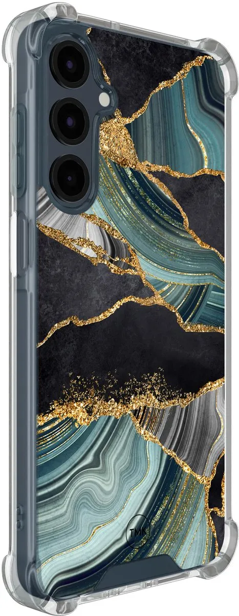 Casevibes Shockproof Hoesje Samsung Galaxy A16 S/A16/S/017 - Marble Jade Stone