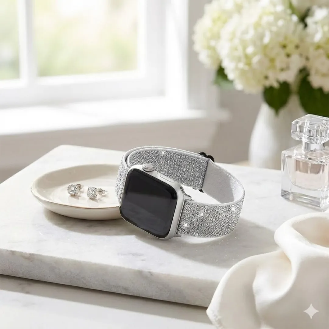 NUVEX Zilver Nylon Apple Watch Band - One Size