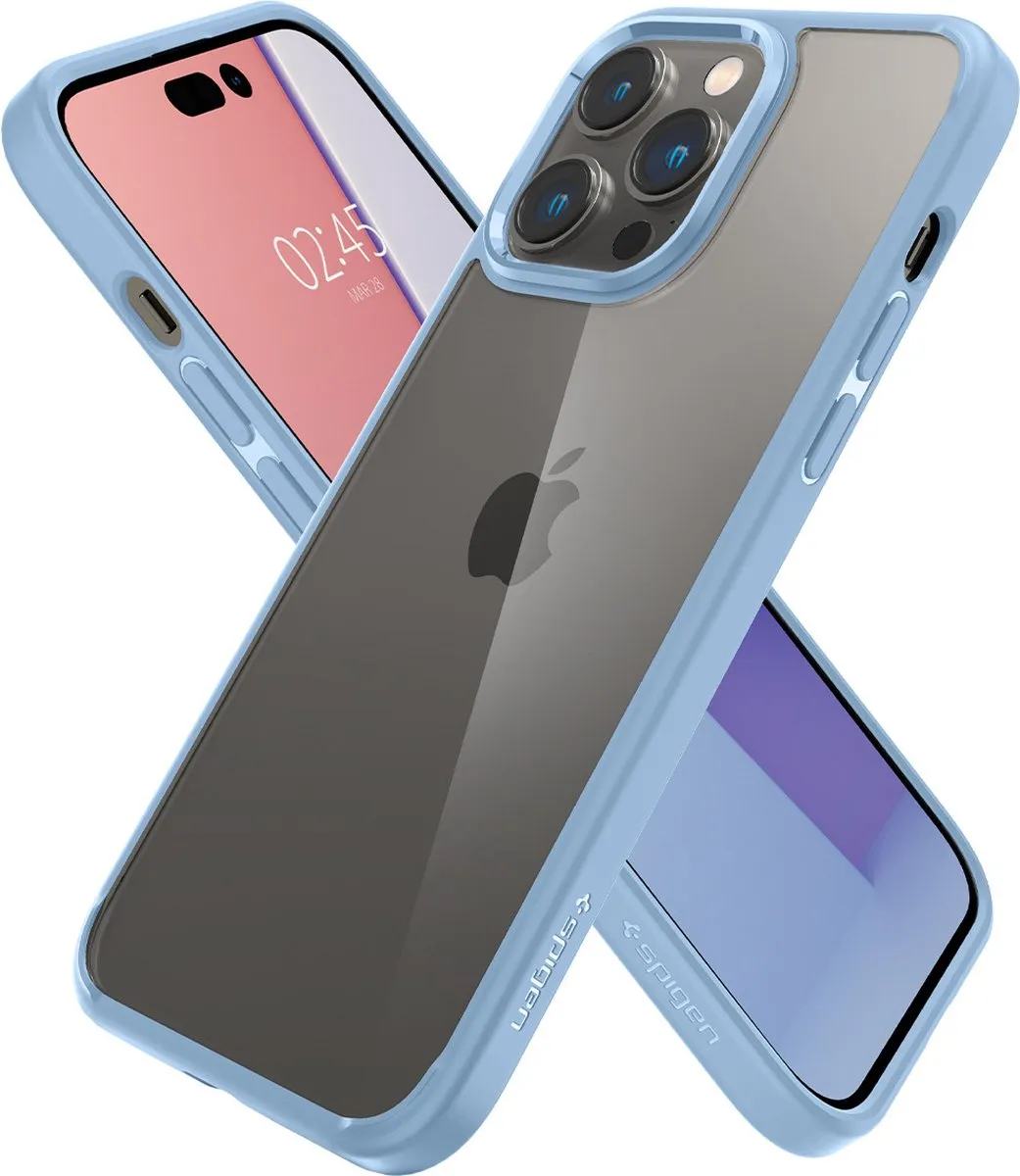 Spigen Ultra Hybrid ACS04964 iPhone 14 Pro Hoesje - Blauw