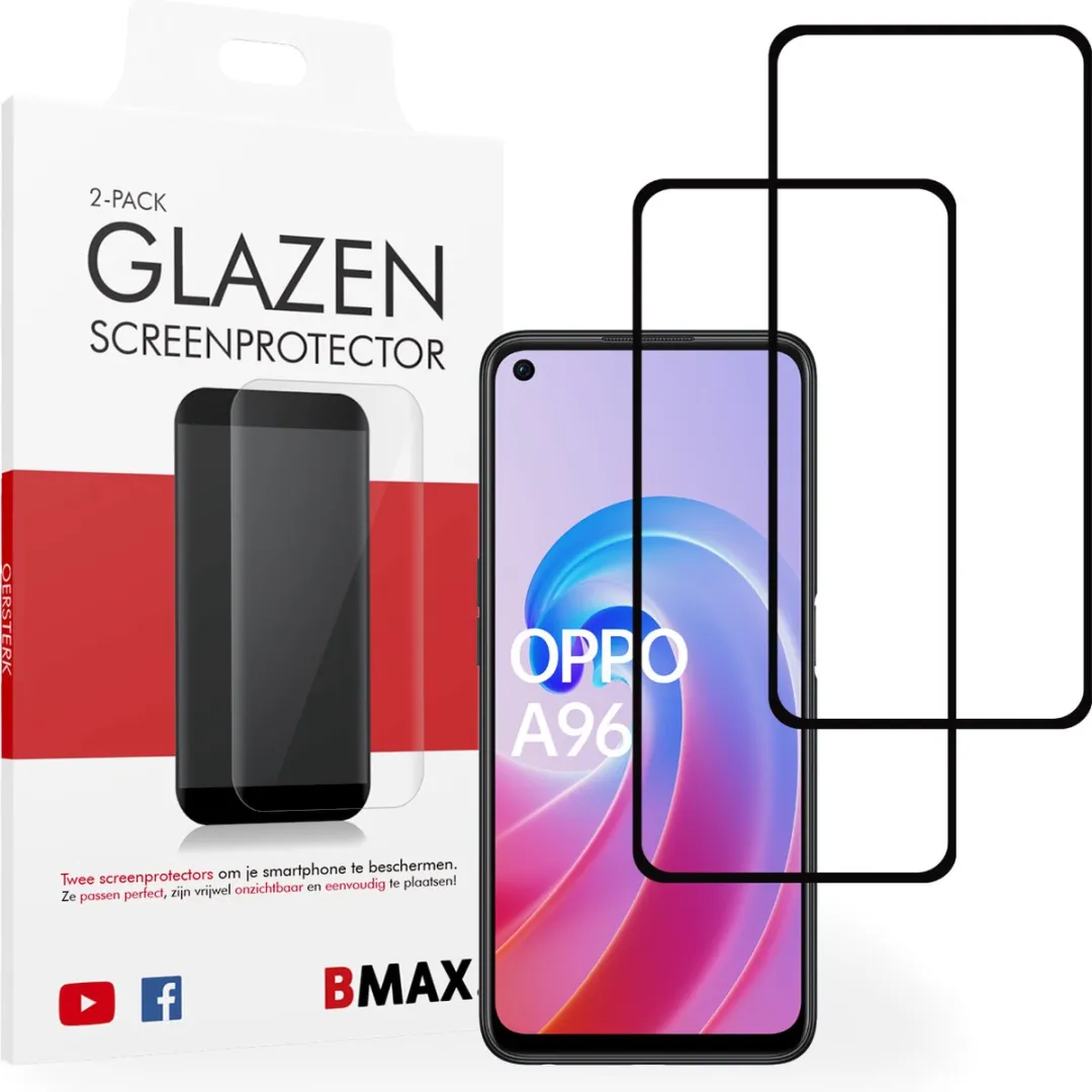 BMAX OPPO A96 Screenprotector 2 Stuks