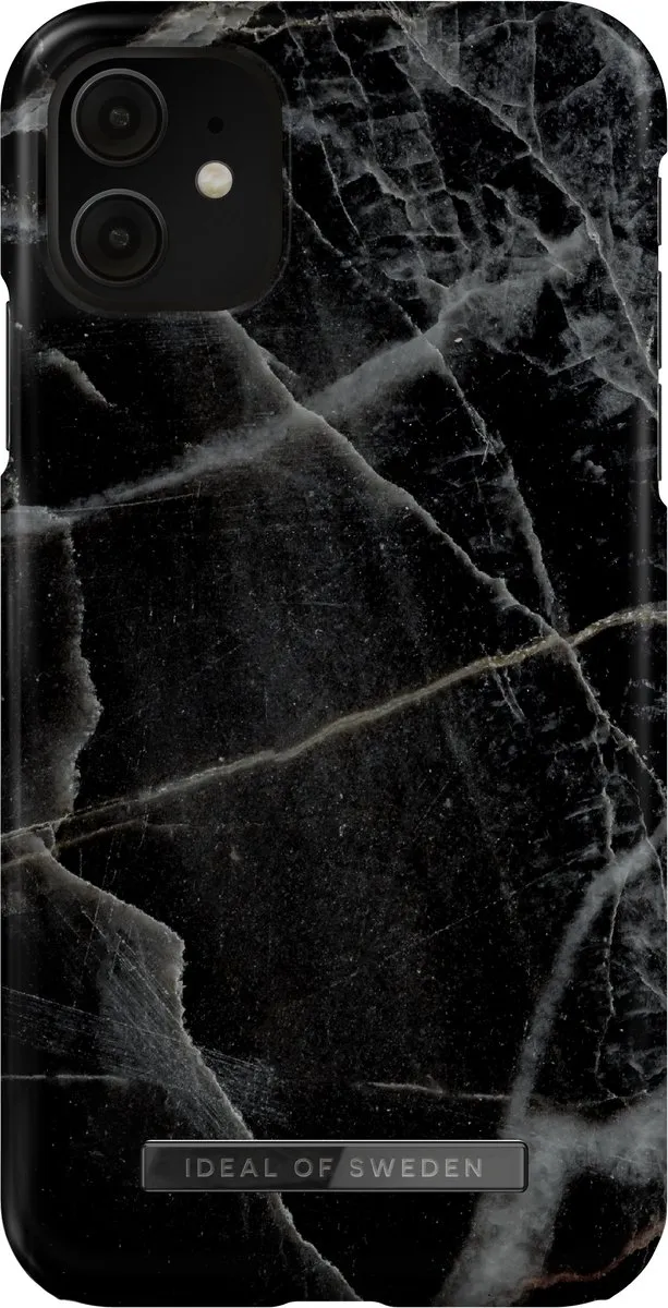 iDeal of Sweden iPhone 11/XR Hoesje Black Thunder Marble - afbeelding 3 van 6