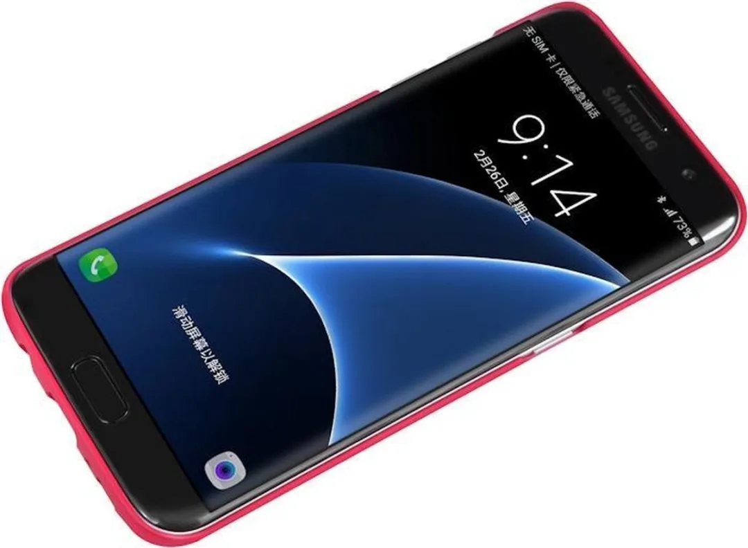 Nillkin Super Frosted Back Cover Samsung Galaxy S7 Edge - Rood - afbeelding 6 van 6