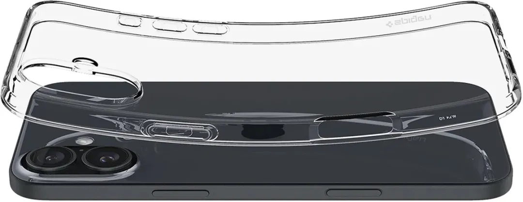 Spigen Liquid Crystal Hoesje ACS08190 iPhone 16 - Transparant - afbeelding 6 van 6