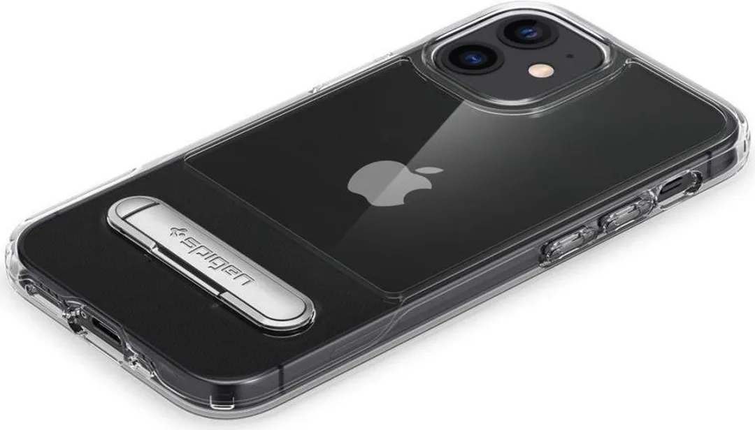 Spigen Slim Armor PU Air Cushion iPhone 12 Mini - ACS01553 - Transparant - afbeelding 6 van 6