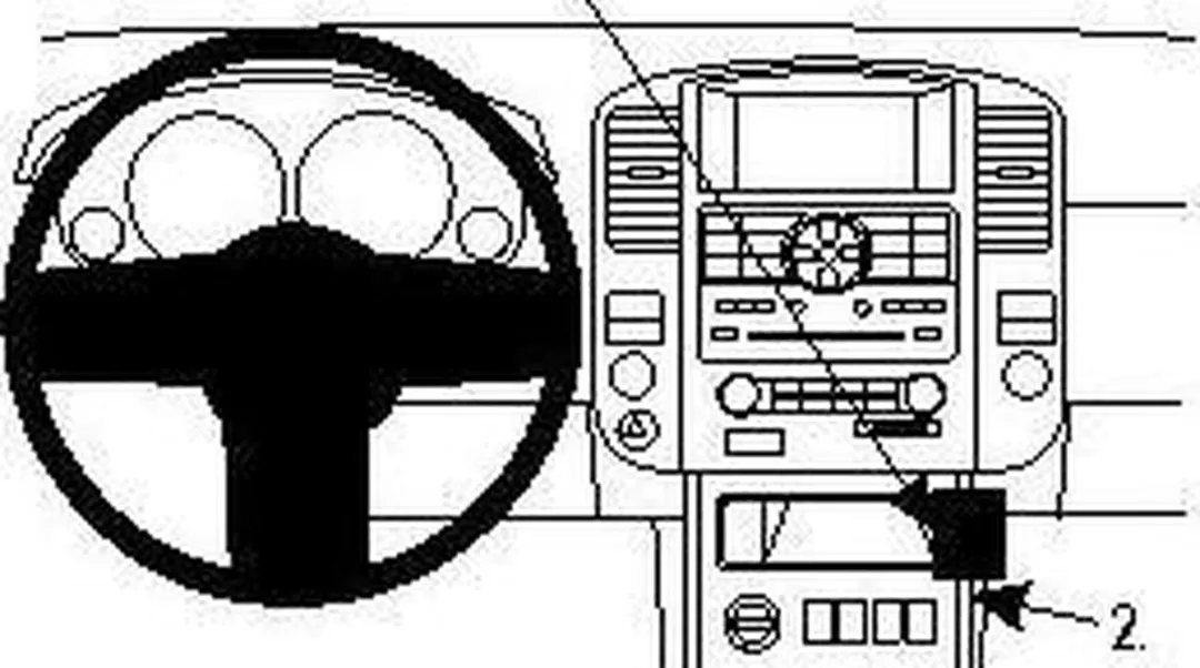 Brodit ProClip Angled Mount 854196 - Nissan Pathfinder 2010-2012