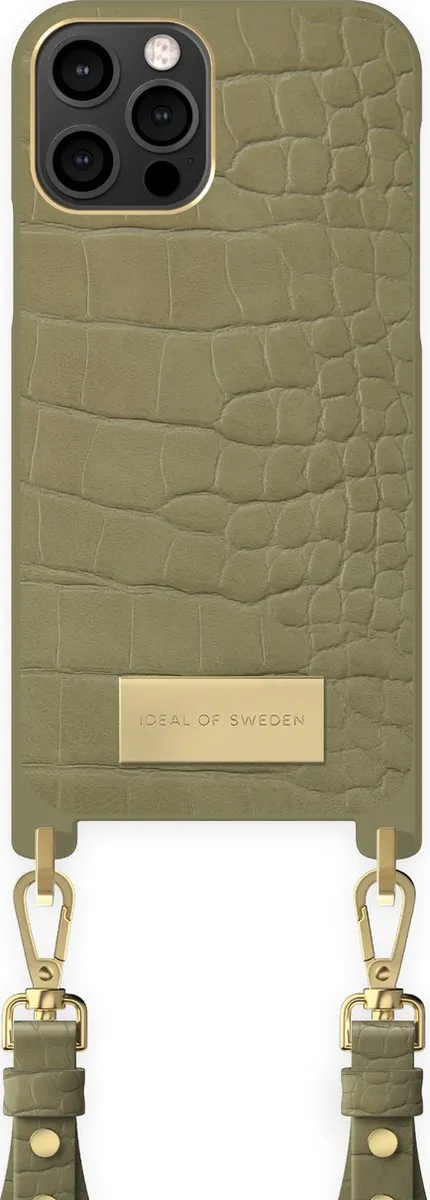 iDeal of Sweden iPhone 12/12 Pro Sage Croco Telefoonhoesje