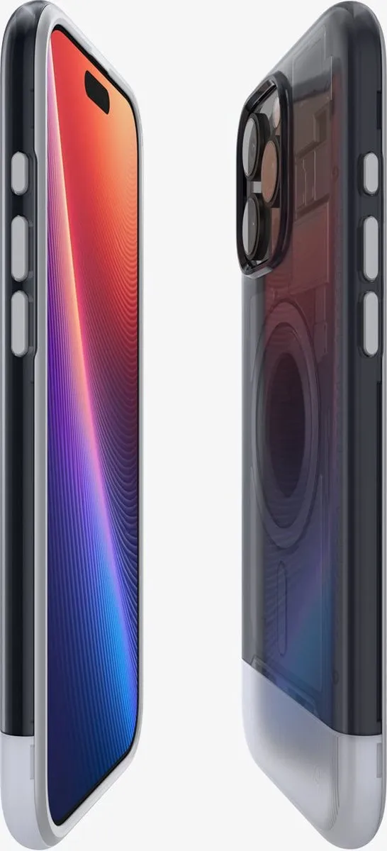 Spigen Classic C1 MagFit Hoesje iPhone 16 Pro - MagSafe - Grijs/Transparant